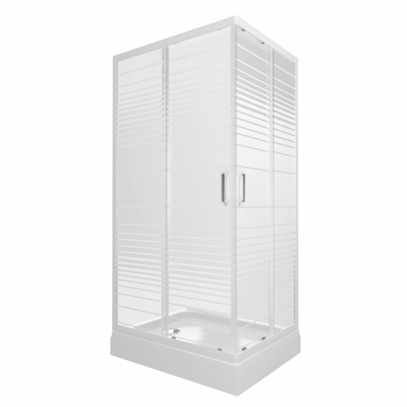 Душевой уголок Triton Фьюжн А1 (полосы) 100x80 (000000858)